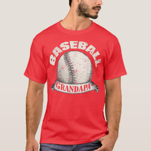 Camiseta Mens Baseball Grandpa Funny Baseball Grandfather F