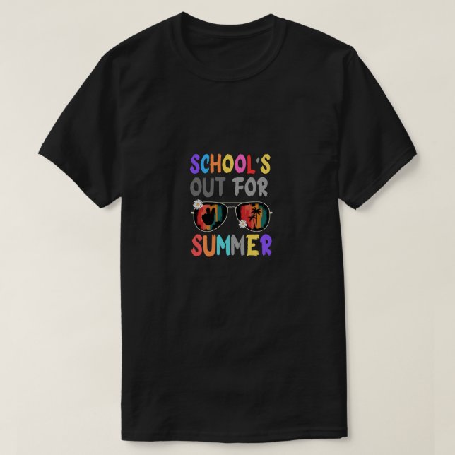 Camiseta Men's Basic school Out for glasses summer  (Frente do Design)