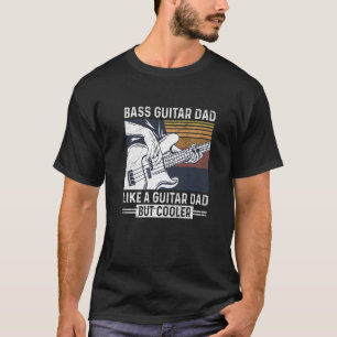 Camiseta Mens Bass Citação De Música Para Um Pai De Violão 