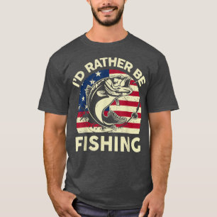 Camiseta Mens Bass Pesca Garoto Engraçado Preferencialmente