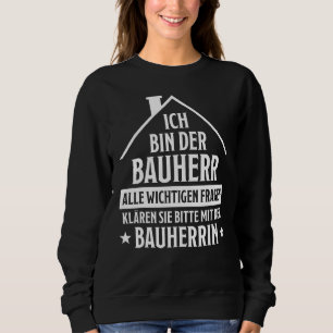 Camiseta Mens Bauherr A Dizer Casa