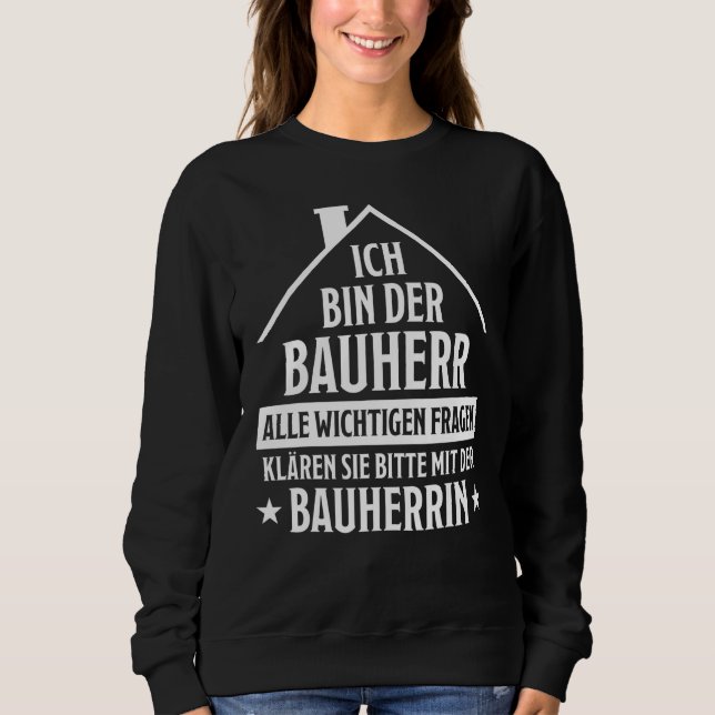 Camiseta Mens Bauherr A Dizer Casa (Frente)