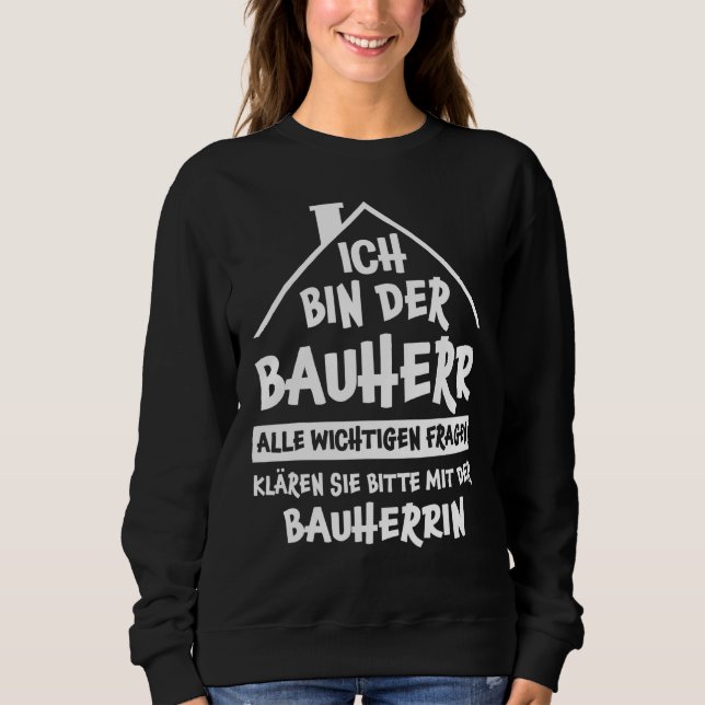 Camiseta Mens Bauherr A Dizer Casa (Frente)