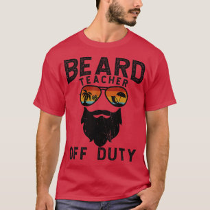 Camiseta Mens Beard eacher Off Duty Sunglasses Beach Sunset