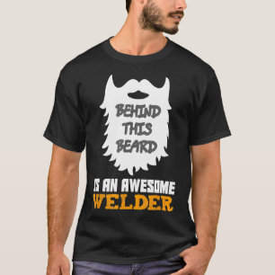 Camiseta Mens Bearded Welder Engraçados Ideias De Presente 
