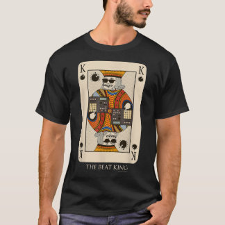 Camiseta Mens Beatmaker King para Produtor de Música e Dj