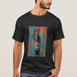 Camiseta Mens Beautiful Graphic Image of Wine, Women & Song