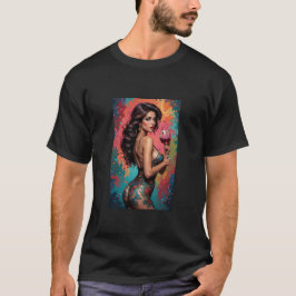 Camiseta Mens Beautiful Graphic Image of Wine, Women & Song