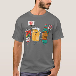 Camiseta Mens Bebendo Beer Engraçado