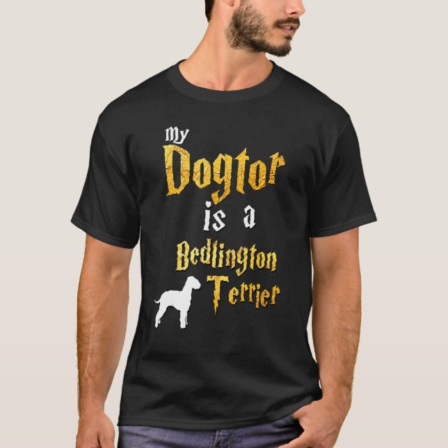 Camiseta Mens Bedlington Terrier Bedlington Terrier (Frente)