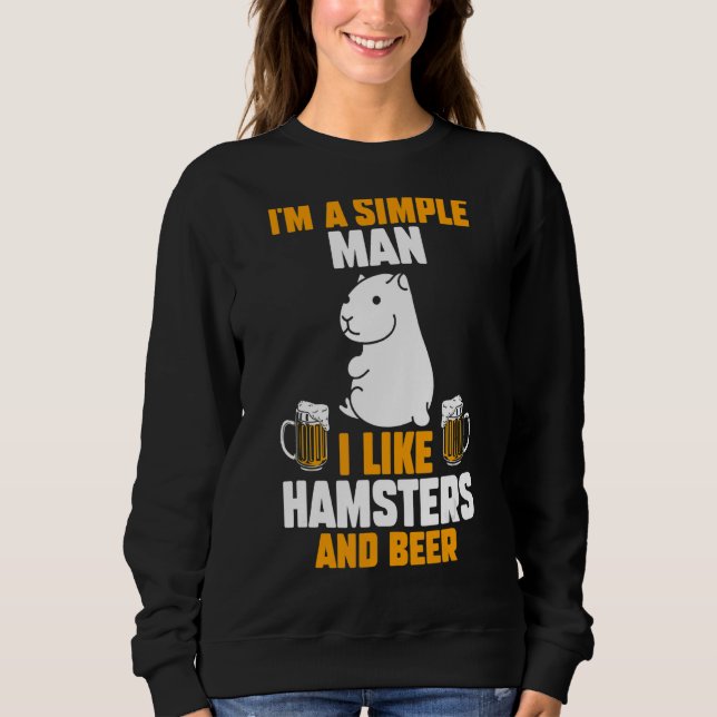 Camiseta Mens Beer Hamster (Frente)