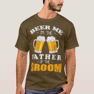 Camiseta Mens Beer Me Sou o Pai do Casamento de noiva Pa