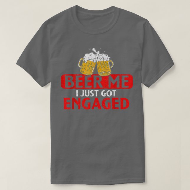 Camiseta "Mens Beer Mim" Eu Acabei De Me Envolver Com Um No (Frente do Design)