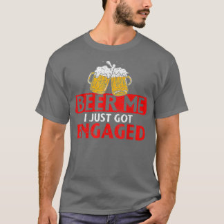 Camiseta "Mens Beer Mim" Eu Acabei De Me Envolver Com Um No