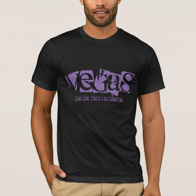 Camiseta Mens Bella Canvas T-Shirt-Vegas (Frente)