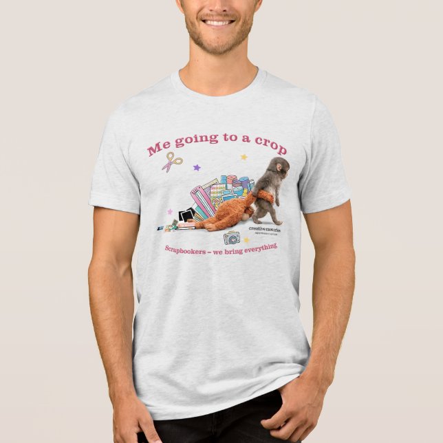 Camiseta Men's Bella Canvas Tri-Blend Punch Monkey Shirt (Frente)