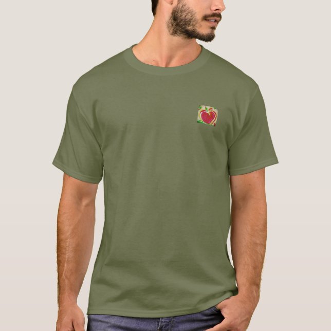 Camiseta MENS BELLA TRI BLEND APPLE  DESIGN  (Frente)
