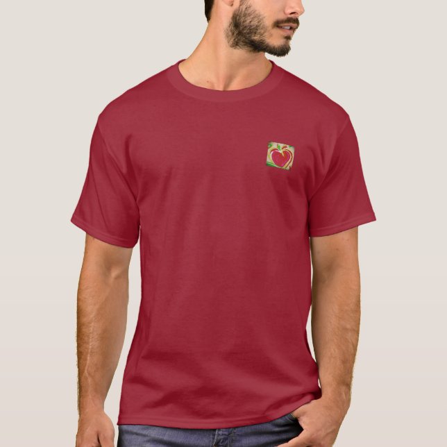 Camiseta MENS BELLA TRI BLEND APPLE  DESIGN  (Frente)