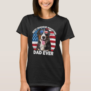 Camiseta Mens Bernese Mountain Dog Pai Para Homens Usa 4º D