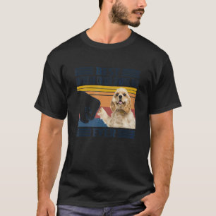 Camiseta Mens Best American Cocker Spanel Pai Nunca Cão 1