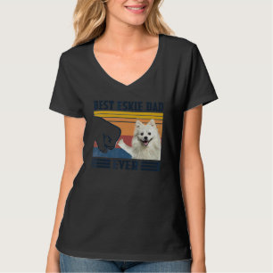 Camiseta Mens Best American Eskimo Dog Pai Alguma Vez Dog F