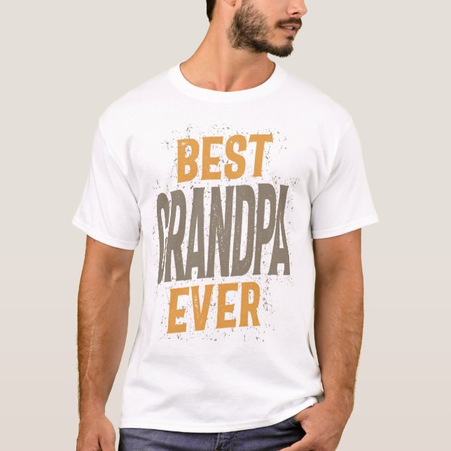 Camiseta Mens Best Avô Ever | Pai e vovô (Frente)
