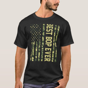 Camiseta Mens Best Bop Ever Us American Flag Avô Fathe
