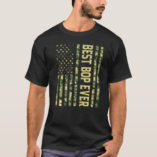 Camiseta Mens Best Bop Ever Us American Flag Avô Fathe