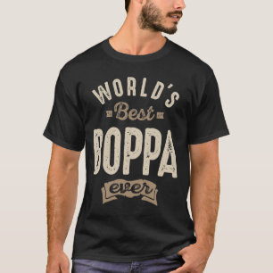 Camiseta Mens Best Boppa Alguma Vez Pai Avô Gift