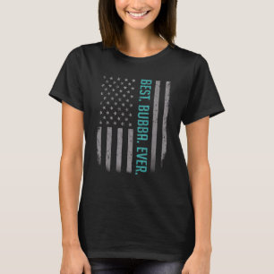 Camiseta Mens Best Bubba Alguma Vez Nos Eua Bandeira Americ