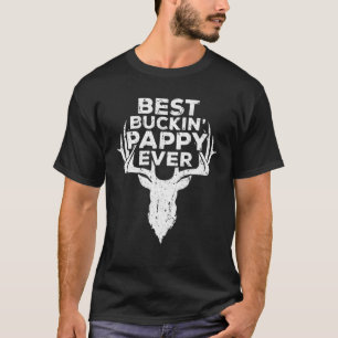 Camiseta Mens Best Buckin' Pappy Ever Deer Hunters Gift
