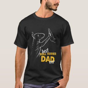 Camiseta Mens Best Bull Terrier Pai Ever Bull Terrier Pai B