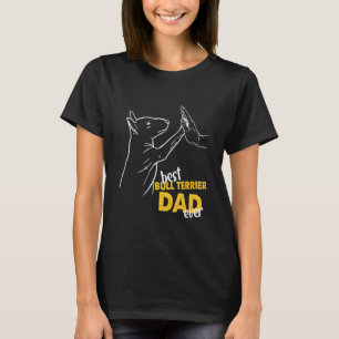 Camiseta Mens Best Bull Terrier Pai Ever Bull Terrier Pai B