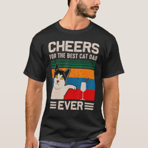 Camiseta Mens Best Cat Pai Saúde Coisa Dia Pai Dizendo 2