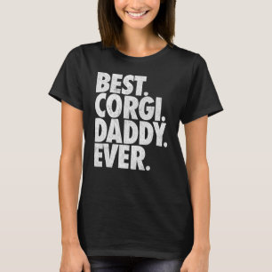 Camiseta Mens Best Corgi Pai Ever Welsh Corgi