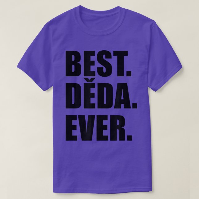Camiseta Mens Best Deda Ever Tcheco Avô  (Frente do Design)