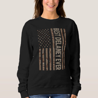 Camiseta Mens Best Delaney Alguma Vez USA American Flag Avô