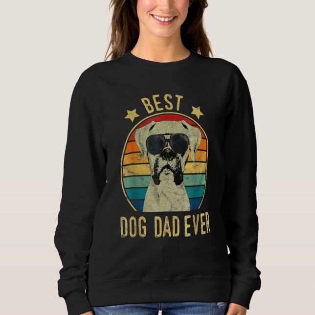 Camiseta Mens Best Dog Dad Ever Boxer Fathers Day (Frente)