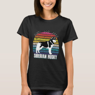 Camiseta Mens Best Dog Ever Siberian Husky Day Bes