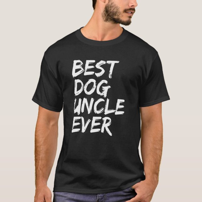 Camiseta Mens Best Dog Uncle Ever  Dog  Dog Owners  Present (Frente)