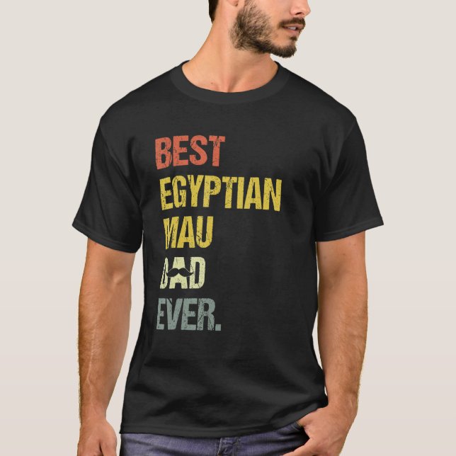 Camiseta Mens Best Egyptian Mau Dad  Cat (Frente)