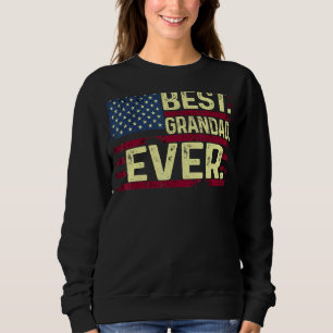 Camiseta Mens Best Grandad Ever American Patriotic Usa Flag