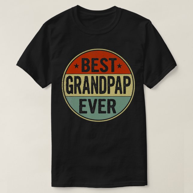 Camiseta Mens Best Grandpap Ever Retro Style Gift Legal Bda (Frente do Design)