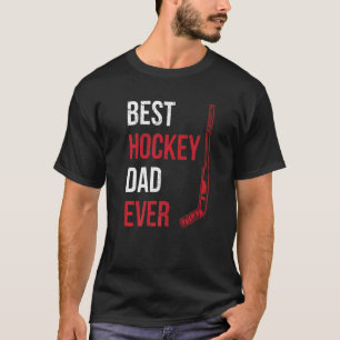 Camiseta Mens Best Hockey Dad Ever Quote For Your Hockey Da
