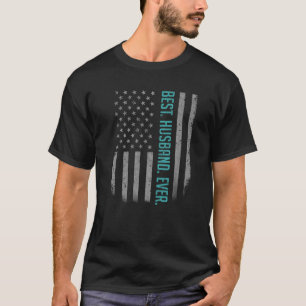 Camiseta Mens Best Husband Ever American Flag For Padre