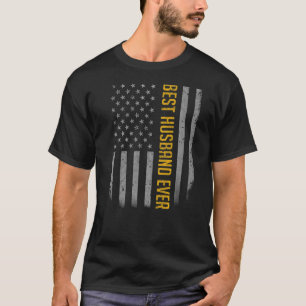Camiseta Mens Best Husband Ever American Flag For Padre
