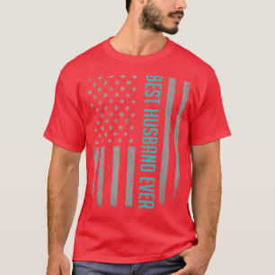 Camiseta Mens Best Husband Ever American Flag Gifs For Fa