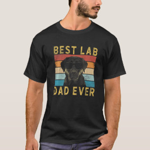 Camiseta Mens Best Lab Dad Ever Vintage Yellow Labrador Ret