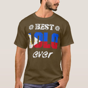 Camiseta Mens Best Lolo Ever Filipino Avô 