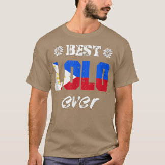 Camiseta Mens Best Lolo Ever Filipino Avô
